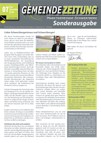 Gemeindezeitung Sonderausgabe November 2020